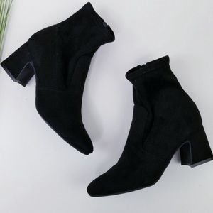 Unisa Black Suede Bootie